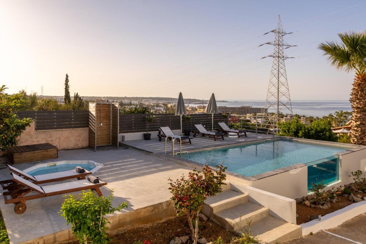Queen'S Gem Luxury Villa - Heated Jacuzzi & Pool Limenas Chersonisou Exterior foto
