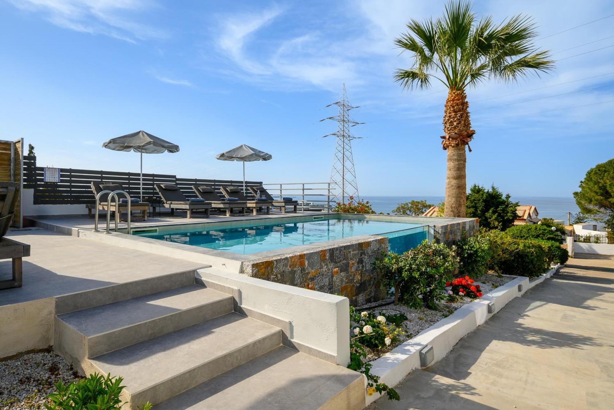Queen'S Gem Luxury Villa - Heated Jacuzzi & Pool Limenas Chersonisou Exterior foto