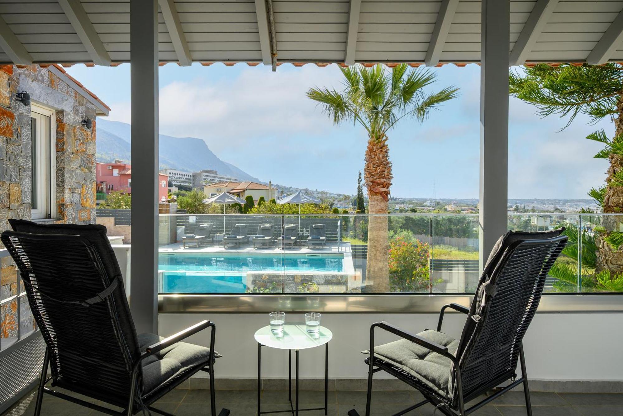 Queen'S Gem Luxury Villa - Heated Jacuzzi & Pool Limenas Chersonisou Exterior foto